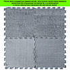 Плюшеві пазли модульне підлогове покриття 300х300 мм EVA 10 мм дитячий, Пол-пазл Світло-сірий 30х30 см, фото 6