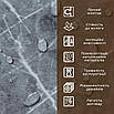 Декоративна ПВХ плита 1220x2440 мм 3 мм Сірий мармур для стін, Панелі ПВХ вологостійкі 3 мм, фото 5
