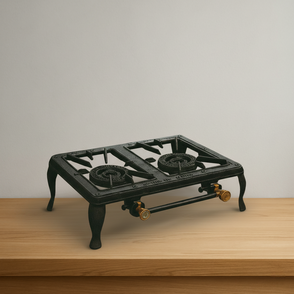 Плита газовая GB-02 — чугун, горелка Ø11 см, для кухни и дачи, фото 1