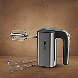 Ручний міксер-блендер Sokany CX-6651, 800Вт, 5 швидкостей, насадки для тесту та збивання, фото 2