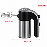 Ручний міксер Sokany LH-952, 800 Вт, 5 швидкостей + Турбо, насадки для тесту та збивання, фото 2