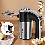 Ручний міксер Sokany LH-952, 800 Вт, 5 швидкостей + Турбо, насадки для тесту та збивання, фото 3