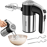 Ручний міксер Sokany LH-952, 800 Вт, 5 швидкостей + Турбо, насадки для тесту та збивання, фото 9