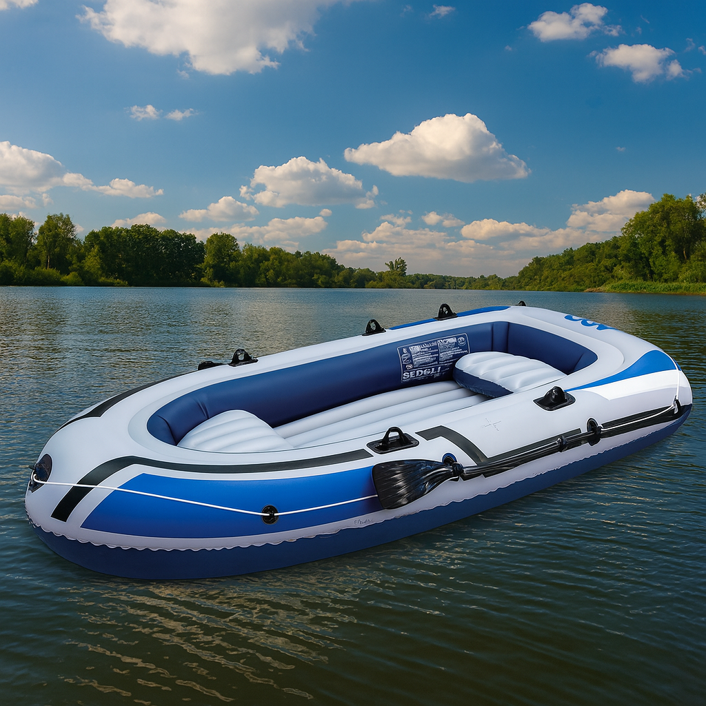 Надувний човен JR-2400 4-місний 264×145×41 см з насосом, веслами та 2 подушками, фото 1