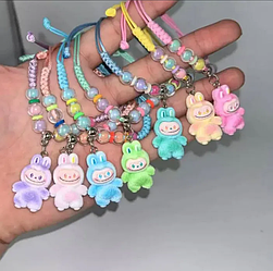 Браслет лабубу дитячий Браслет шнурковий з фігуркою Лабубу