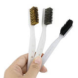 Набір щіток по металу 3шт, дротяні щітки з латуні нержавійки нейлону, фото 2