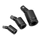 Набір карданних шарнірів 1/2 1/4 3/8 для торцевих головок, ударні, Cr-Mo, фото 3