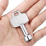 Ключ трикутник для щитових шкафів люків, універсальний, MS705, фото 3