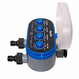 Таймер поливу, подачі води на 2 лінії з кульовими клапанами Aqualin YL21032, фото 4