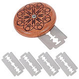 Пекарське лезо для тіста, кругла хліборізка і 5шт змінних лез, фото 4