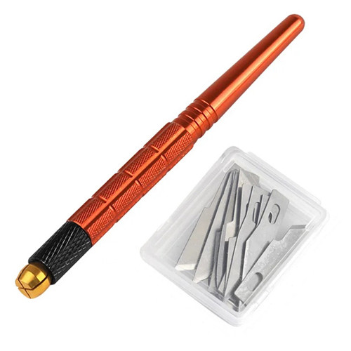 Ніж прецизійний з 13 змінними лезами для різання дерева шкіри плівки паперу, фото 1