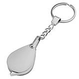 Скло збільшувальне 30x кишенькове міні лупа брелок, лінза акрил, фото 2