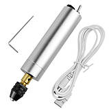 Дремель міні дриль електрична 5.5В USB з патроном 0.3-4мм, фото 2