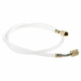 Заправний шланг для фреона R410 R22, 0.9м, 1/4-1/4, прозорий, фото 3