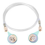 Заправний шланг для фреона R410 R22, 0.9м, 1/4-1/4, прозорий, фото 4