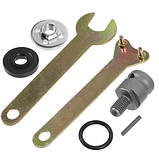 Адаптер для КШМ шліфмашини на вал електродриля, перехідник дриль-болгарка, фото 4