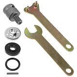 Адаптер для КШМ шліфмашини на вал електродриля, перехідник дриль-болгарка, фото 5