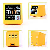 Метеостанція міні настільна з Wi-Fi ЖК 1.54" портативна, Smart weather clock, фото 3