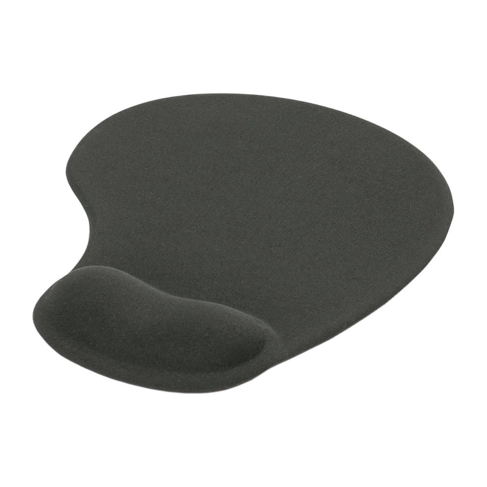 Килимок для мишки 230*190 mm з подушкою для зап'ястя black, фото 1