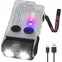 Ліхтар-брелок Boruit V20-1 повертається на 180° 1000 Лм IP67 з УФ Прозорий