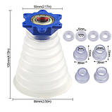 Насадка пилозбірник для свердл 5-12мм, пиловловлювач для дриля перфоратора, силікон, фото 3