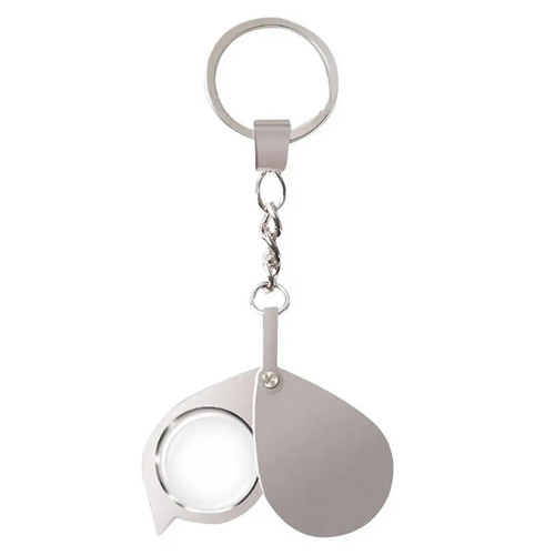 Скло збільшувальне 20x кишенькове міні лупа брелок, лінза скляна, фото 1