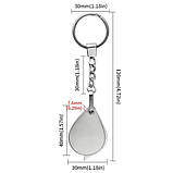 Скло збільшувальне 20x кишенькове міні лупа брелок, лінза скляна, фото 5