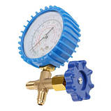 Колектор манометричний з вентилем 0-220psi для заправлення фреону XWM-466, фото 3