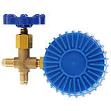 Колектор манометричний з вентилем 0-220psi для заправлення фреону XWM-466, фото 4