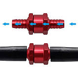 Клапан зворотний для паливного насоса 6мм, направлений, червоний, фото 2