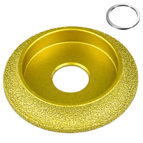 Диск алмазний для округлення кромки 75x10мм по каменю мармуру керамограніту, фото 1