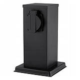 Стовп електричний вуличний з 2 розетками 230В 16А 3860Вт IP44 метал, фото 2