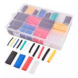 Термозбіжна трубка 580шт термоусадка 11 розмірів 6 кольорів, набір, фото 3