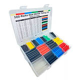 Термозбіжна трубка 580шт термоусадка 11 розмірів 6 кольорів, набір, фото 4