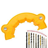 Насадка для заточування і шліфування свердл 4-12мм на шліфувальний диск, фото 4