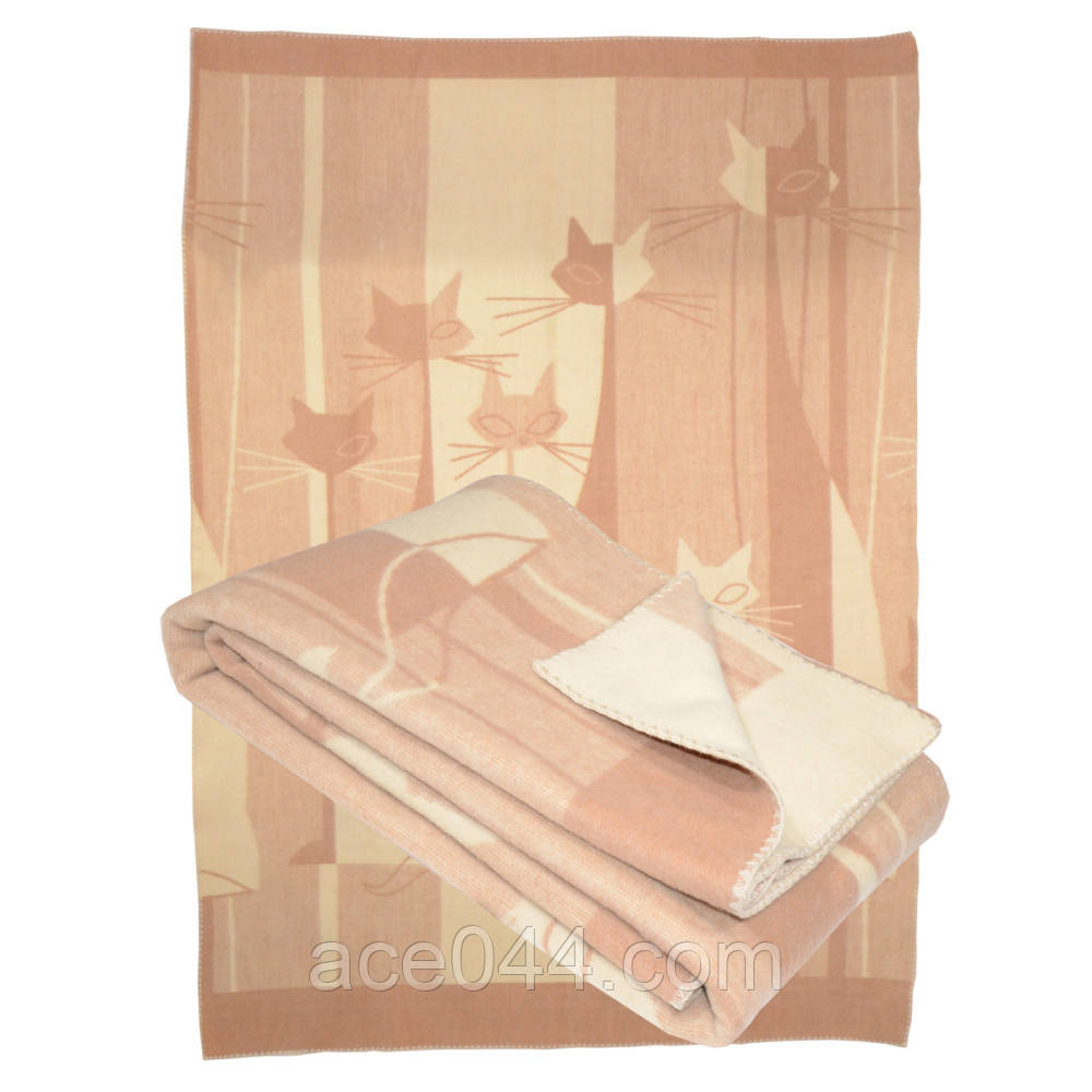 Ковдра із вовни Мериносу Ярослав всі розміри, фото 1