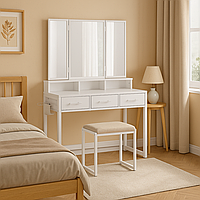 Туалетний столик Leobert Vicco трюмо з пуфом білий