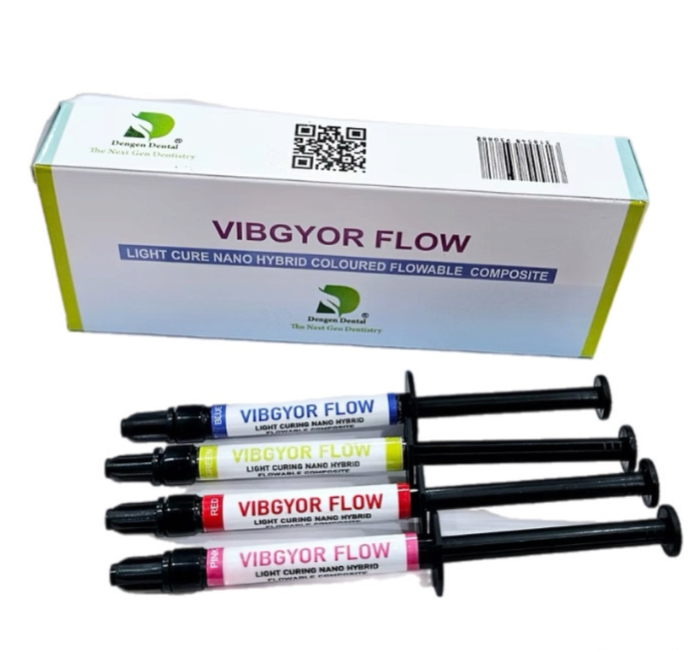 Vibgyor Flow,кольоровий текучий композит, 2г колір:рожевий (Dengen Dental), фото 1