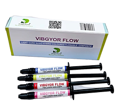 Vibgyor Flow,кольоровий текучий композит, 2г колір:рожевий (Dengen Dental)