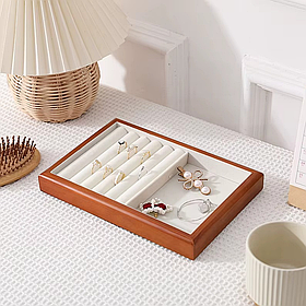 Органайзер-шкатулка для прикрас футляр відкритий для зберігання коштовностей і аксесуарів 25х17х3 см