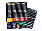 Набір кольорових олівців YOVER в металевій коробці 72 кольори, фото 8