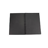 Альбом для ескізів і замальовок на спіралі Worison, чорні листи, А3, 60 аркушів, фото 3