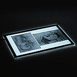 Світловий планшет Tenwin формат А2 (LED Light Pad) для малювання та копіювання, фото 5