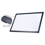 Світловий планшет Tenwin формат А2 (LED Light Pad) для малювання та копіювання, фото 8