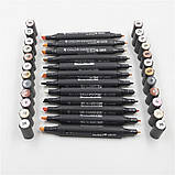 Набір маркерів для скетчінга  STA  тілесних відтінків 12 штук  (STA-3203-body), фото 10