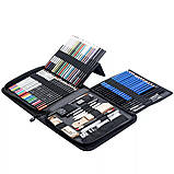 Набір для малюнку та ескізів KALOUR на 85 предметів у нейлоновій сумці, фото 6