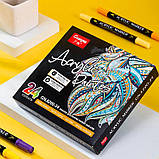 Художні двосторонні акрилові маркери Yover 24 кольори, фото 6