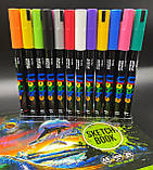 Акрилові маркери STA Ulebbe для малювання на різних поверхнях 24 кольори, фото 7