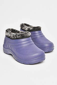 Галоші дитячі на хутрі бузкового кольору 206487M