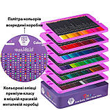Кольорові олівці преміум-класу Yover з м`яким грифелем 180 кольорів у металевій коробці, фото 3